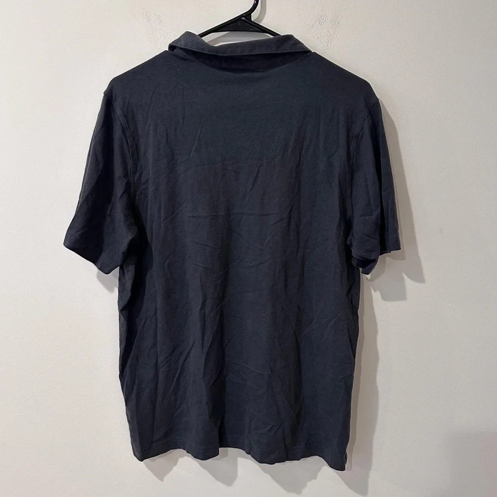 The north face mens black polo short sleeve shirt size large